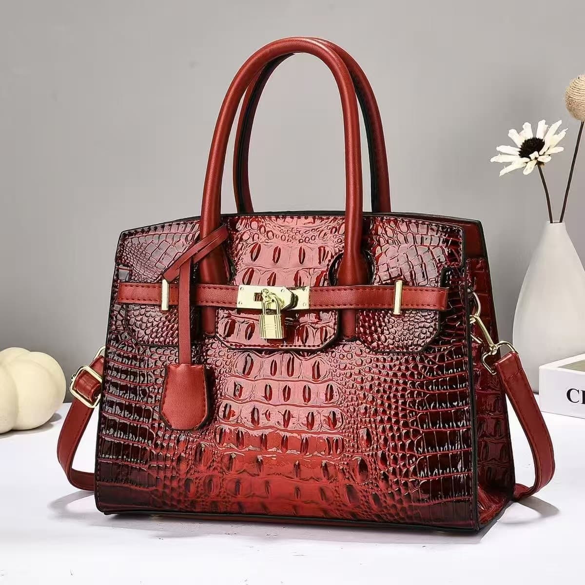 Women's Bags Exquisite Crocodile Pattern Bags Women's Large Capacity Light Luxury Versatile Fashion Shoulder Bags
