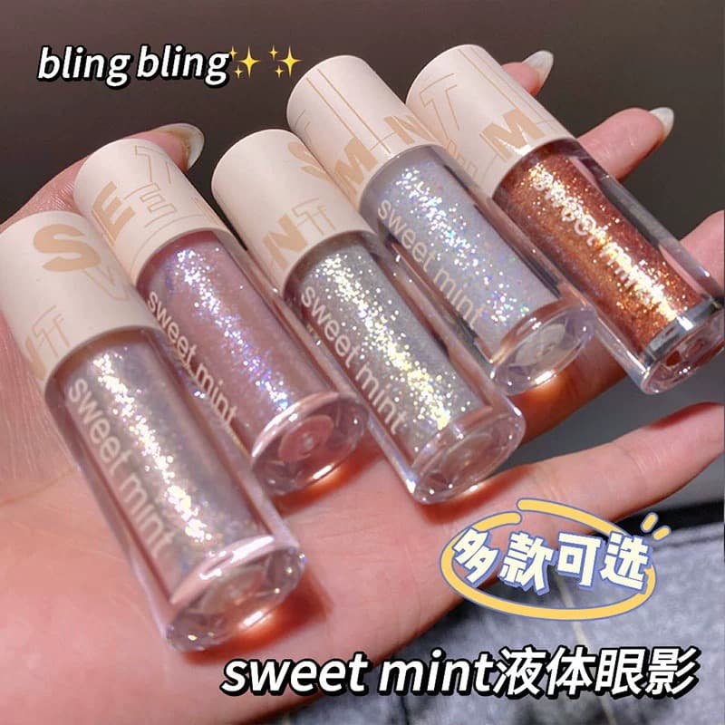 Sweet Mint Liquid Eyeshadow Glitter Sparkle Inner Corner Pearl Shimmer Highlight Single Color Highlighter Eyeshadow One Drop