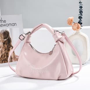 Women's Bag 2026 Spring/Summer New Style, Elegant Light Luxury Pink Niche Shoulder Bag, Underarm Bag, Commute Crossbody Cloud Bag