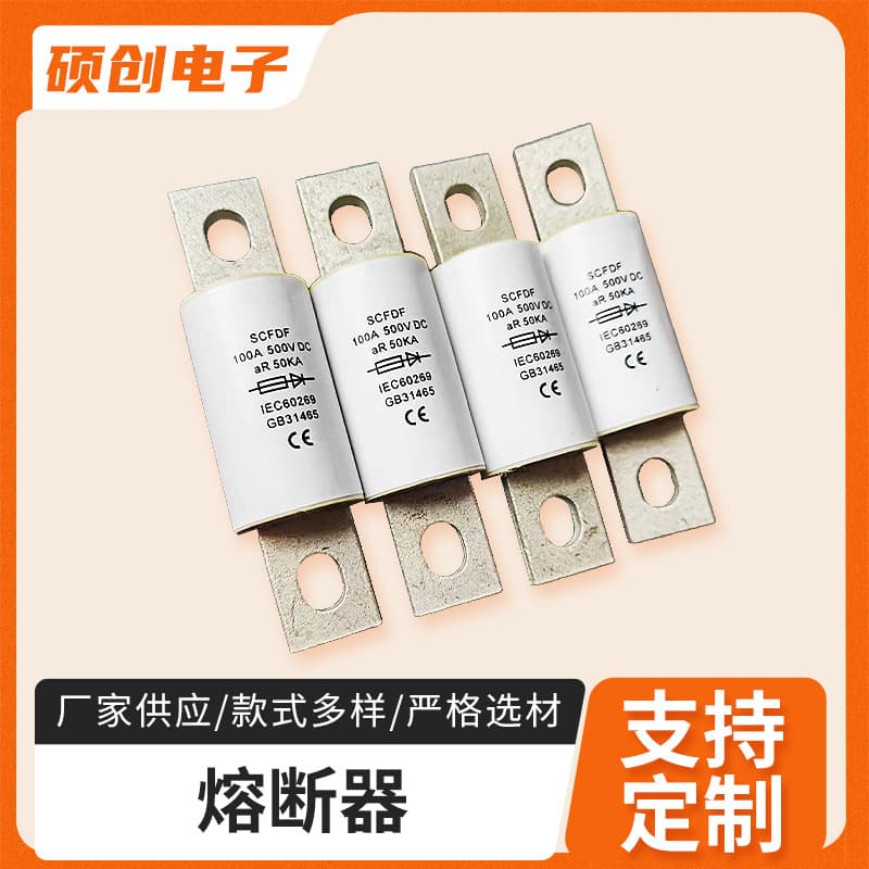 500V 100A fuse photovoltaic fuse new energy fuse automobile fast blow fuse