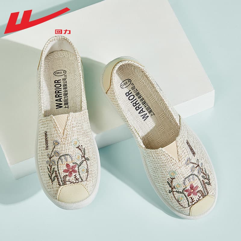 Huili Shoes Old Beijing Cloth Shoes Women's Summer Soft Sole Mother Shoes Middle-aged and Elderly Comfortable Non-slip Breathable Slip-on