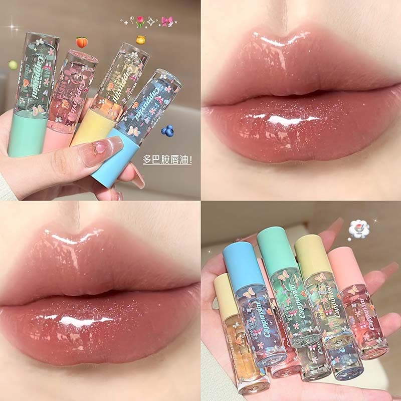CAPPUVINI Hydrating Lip Oil Moisturizing Nourishing Lip Care Softens Dead Skin Students Cross-border Beauty