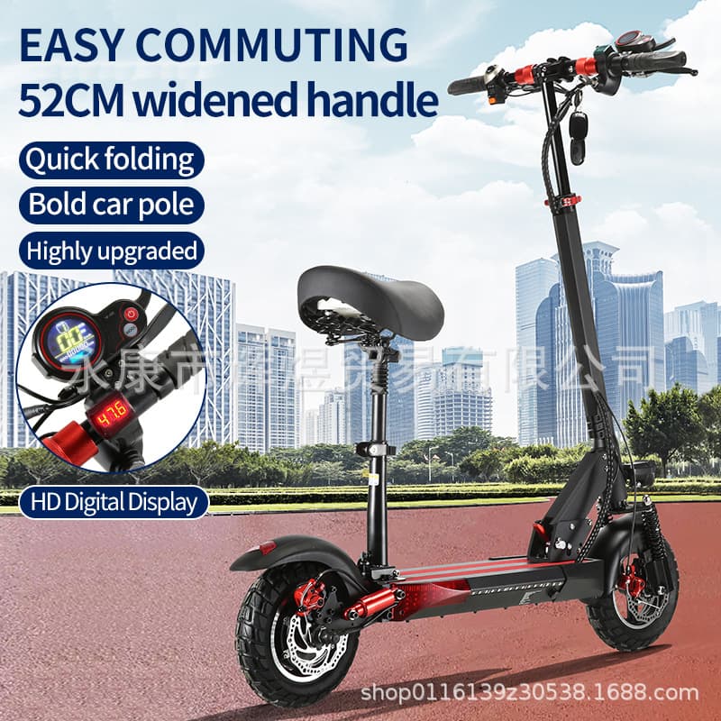Cross-border dedicated portable electric scooter for adults, foldable commuting two-wheel scooter 10-inch model