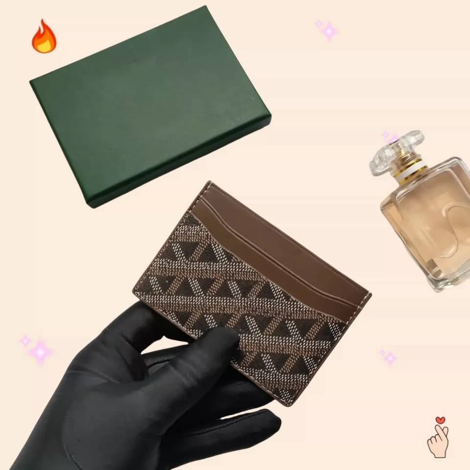 Goyard dog tooth card holder Goyard card case credit card coin purse card sleeve card holder cross-border unisex fashion in stock