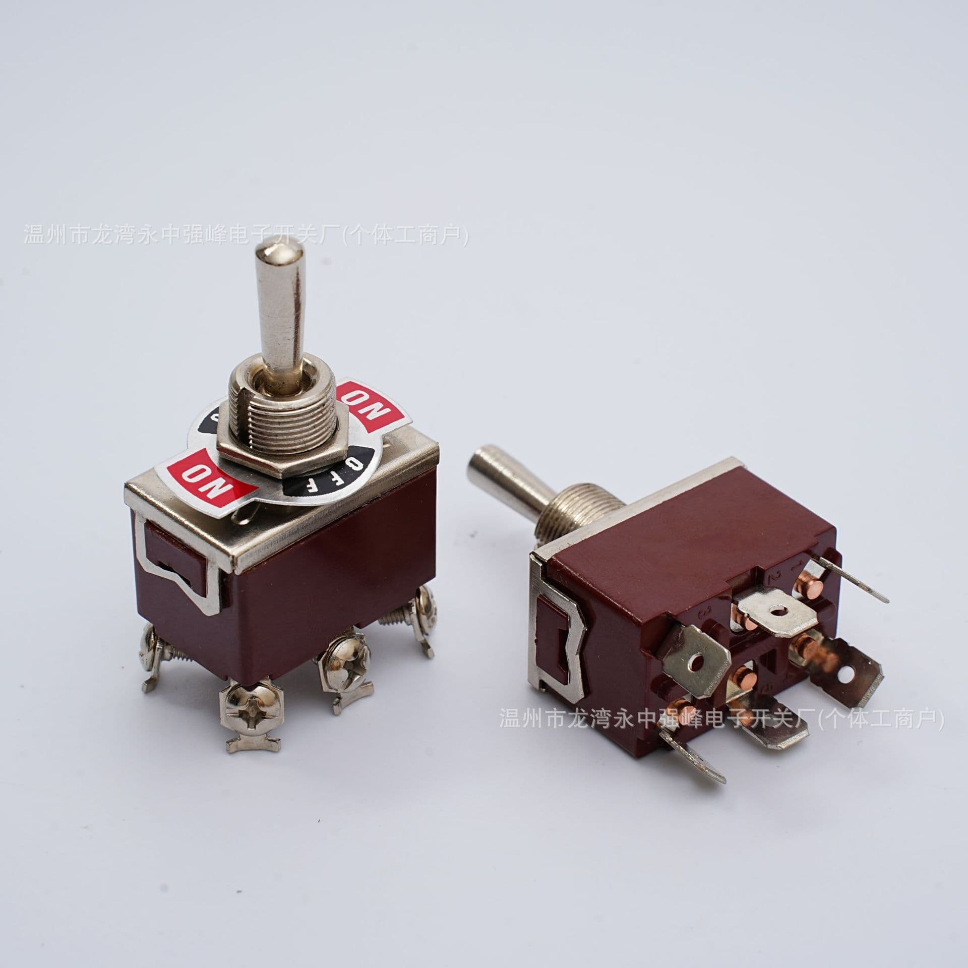 E-TEN223 reset toggle switch 6 feet 3 gears rocking lever welding toggle switch black brown bakelite