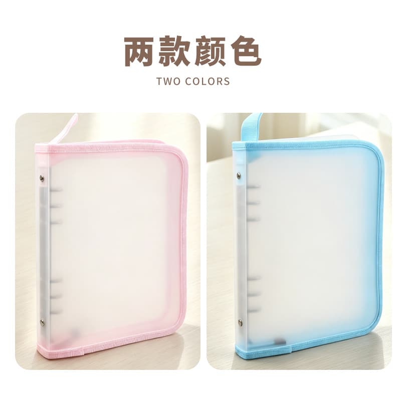 A5 Pregnancy Test Organizer Binder with Refillable Pages, Cartoon Transparent Portable Prenatal Record Folder for Medical Reports
