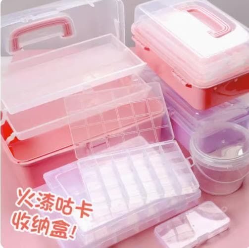 Storage Box Suitcase Storage Box Compartment Guka Fire Paint Seal Handle Stationery Copper Head Portable Seal Storage