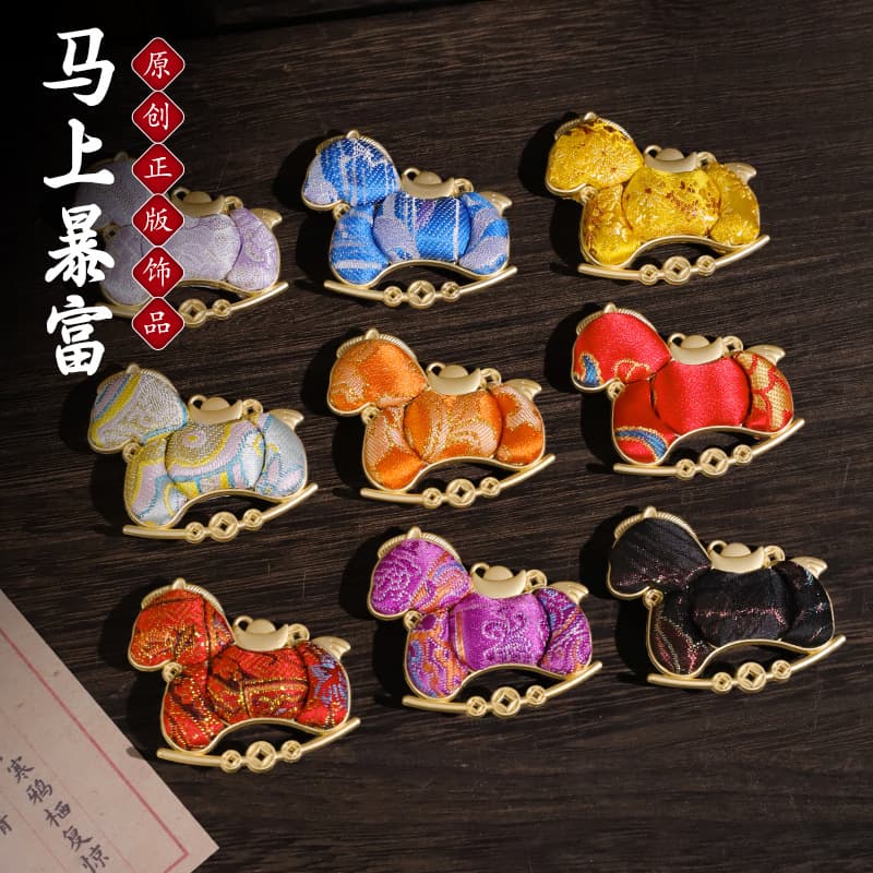 Imitation Song brocade gourd base finished product handmade DIY butterfly pendant accessories finished Mother's Day salon event gift