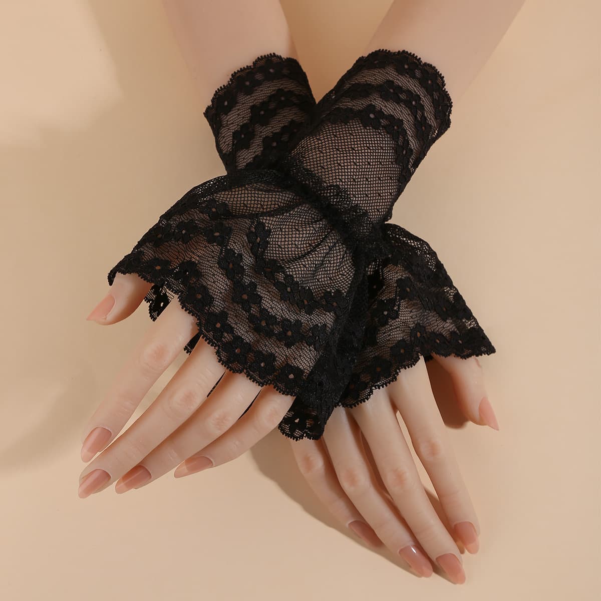 New Lace Wrist Guard Fake Sleeves Sun Protection Versatile Clothing Cuff Decoration Inner Layer Flared Sleeve for Driving and Cycling