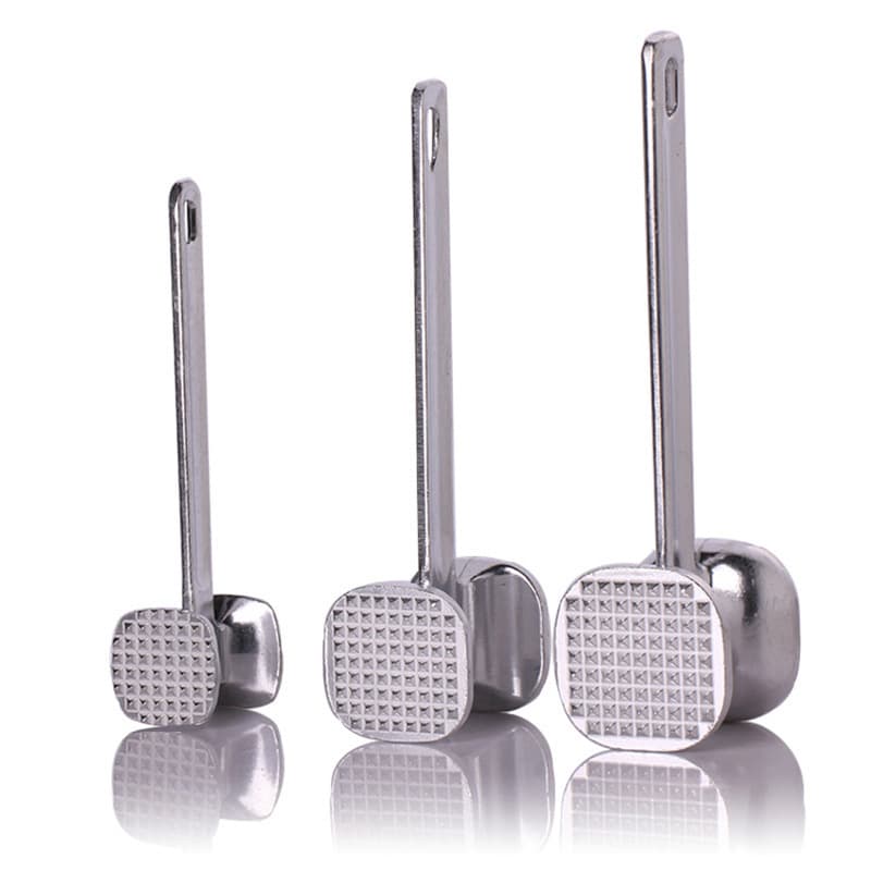 Household double-sided meat hammer, aluminum alloy steak hammer, loose meat hammer, zinc alloy meat hammer, stainless steel meat hammer, tender meat hammer