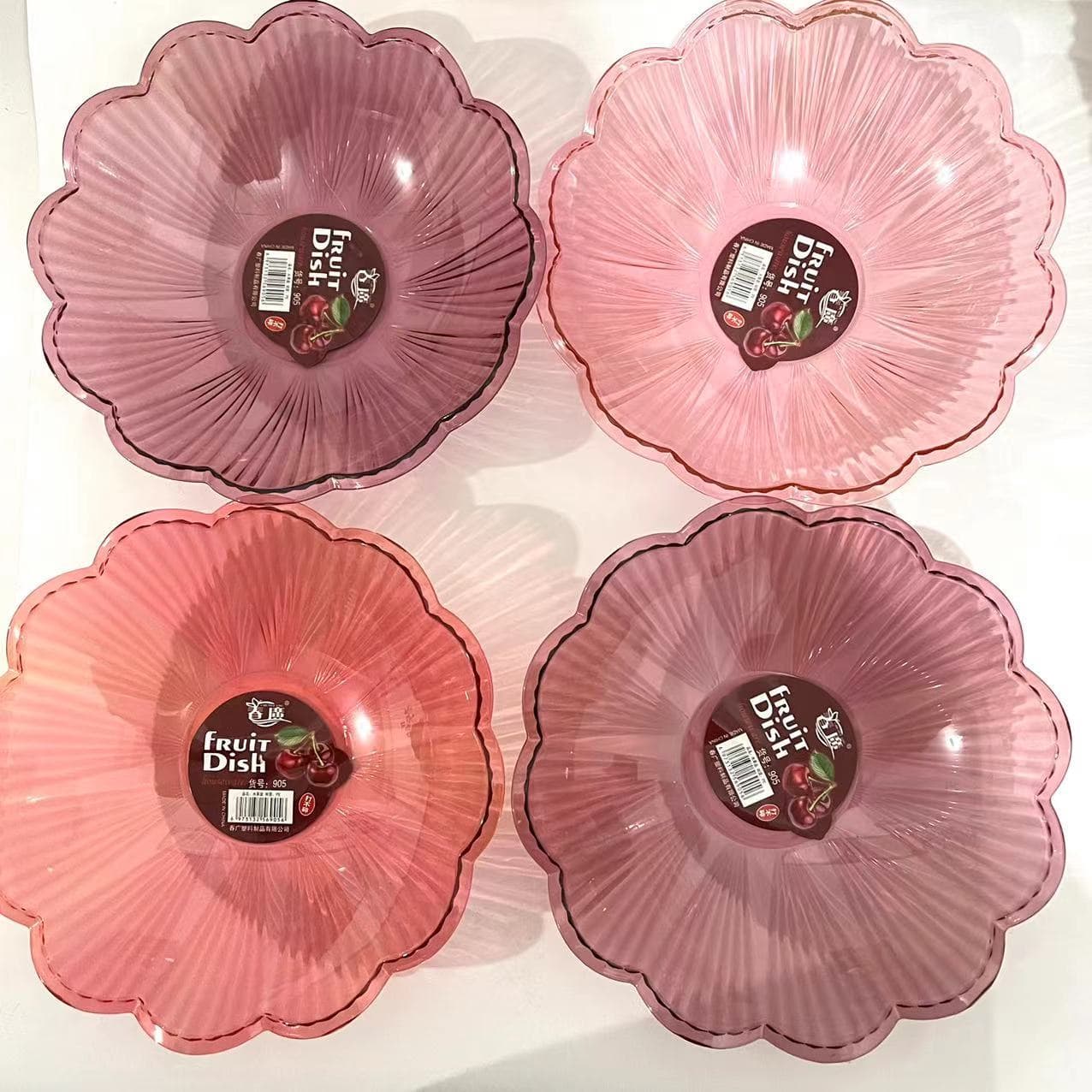 0937 Transparent Candy Tray Snack Tray Plastic Plate New Style Disc New Material Plate Wholesale $1 $2