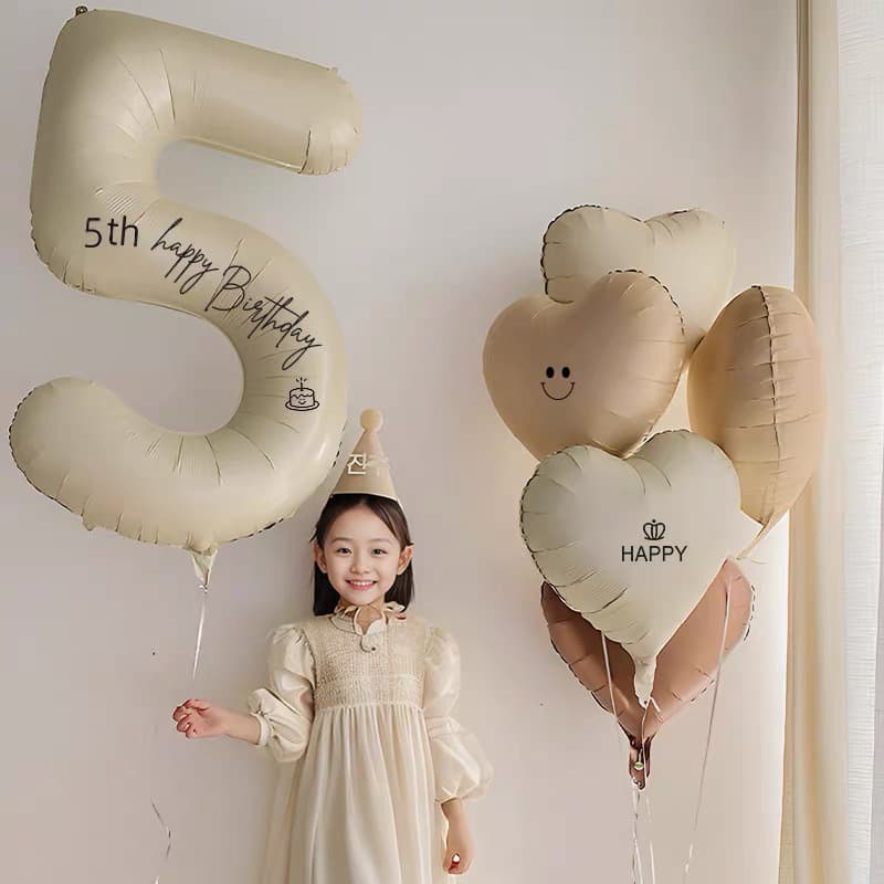 Balloon Party 100 Stickers Full Moon Wave Stickers Transparent Black and White DIY Letter Arrangement Birthday Celestial Ball Stickers