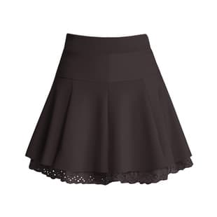 New Autumn Winter High-Waist Lace A-Line Skirt Anti-Exposure Dance Skirt Lady Slim Midi Skirt Drop Shipping Women's Clothing