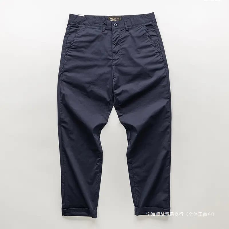 8534 Versatile Breathable Stretch Casual Straight-Leg Pants American-Style CHINO Khaki Wide-Leg Trousers Men's Casual Pants