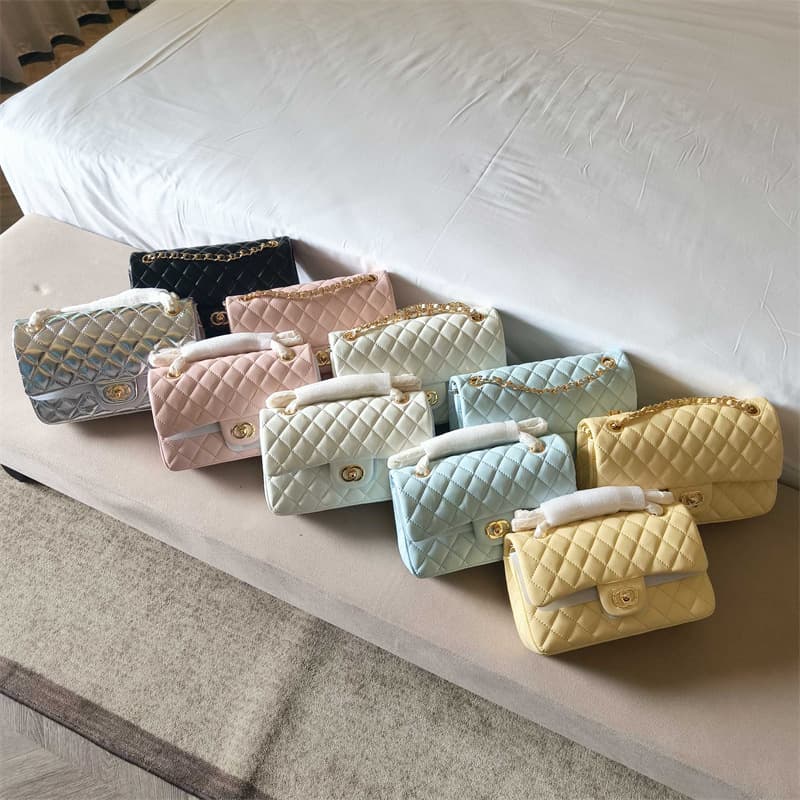 Premium Chanel-style Genuine Leather Quilted Chain Bag for Women 2026 New Lambskin Fashion Lock Clasp Shoulder Crossbody Bag