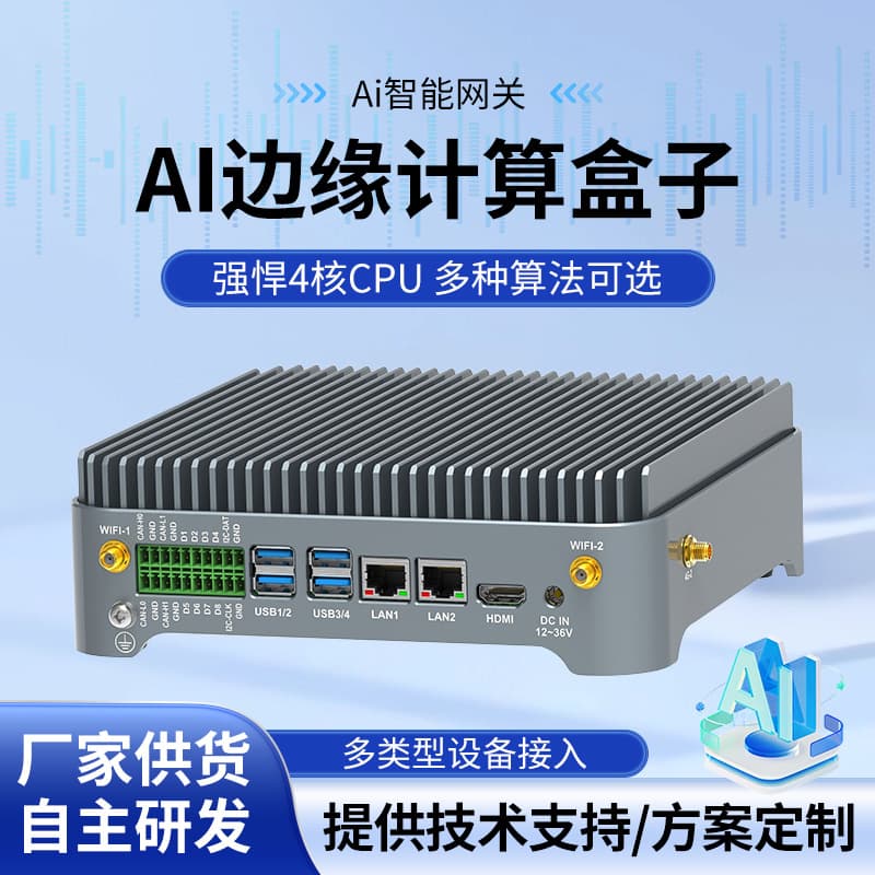 AI Edge Computing Box: recognition/analysis/early warning system, intelligent gateway chip auxiliary computing