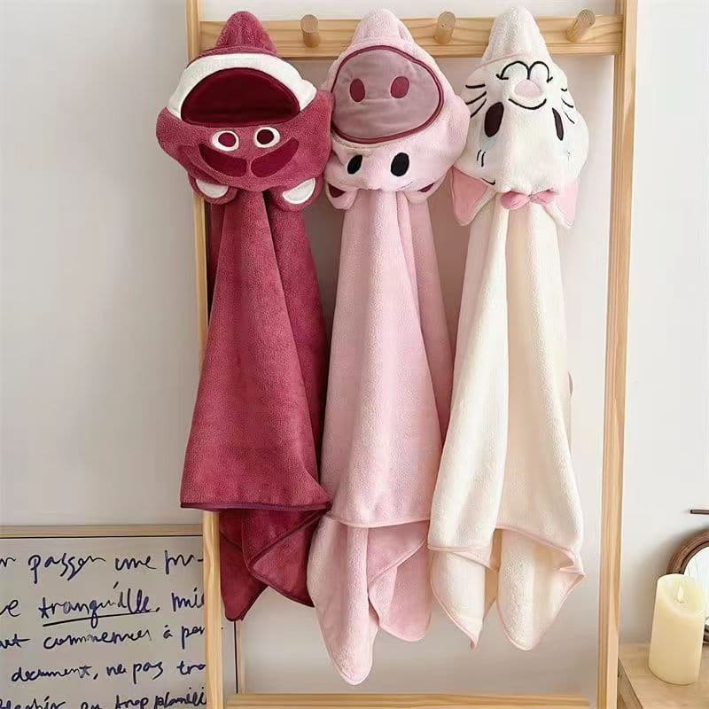 Coral fleece children's cape bath towel newborn bath towel square baby swaddle blanket children's swaddle blanket direct from manufacturer