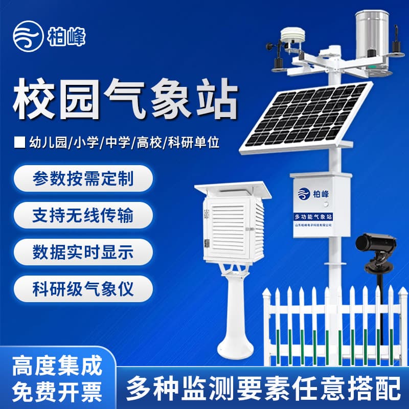 Meteorological Equipment for Primary and Secondary School Experimental Teaching, Including Wind Speed, Direction, Temperature, Humidity, Atmospheric Pressure, and Rainfall