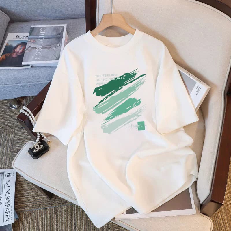 2026 Summer New Chic 150kg Plus Size Women's Clothing Loose Slimming T-Shirt for Fat Women, Covers Belly, Short Sleeve Top