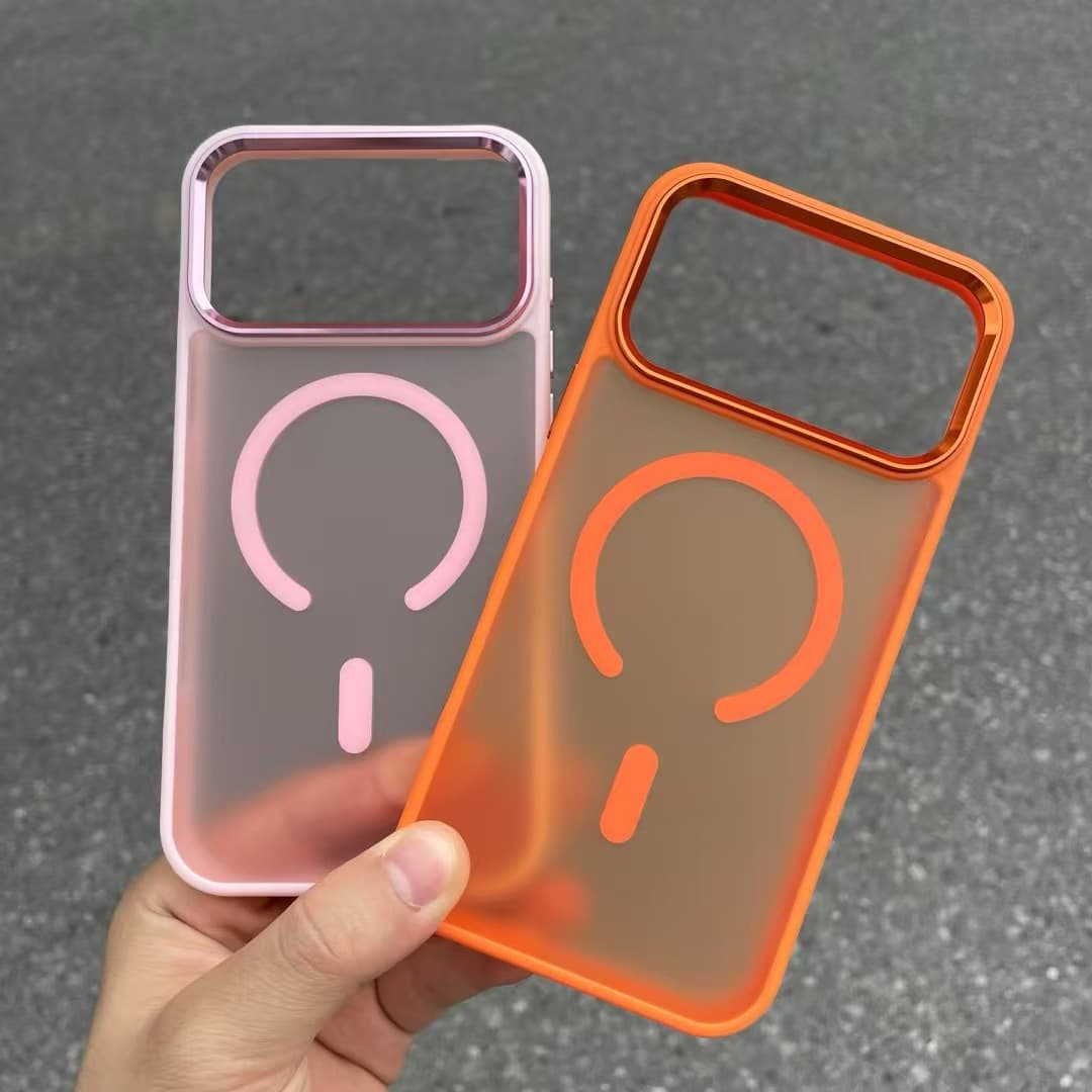 New Magnetic iPhone Case for iPhone 17 Pro Max, Metal Skin Feel with Lens and Button Protection, Anti-Drop