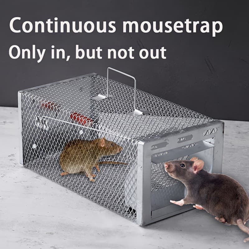 Mouse Trap Household Metal Mouse Trap Continuous Fully Automatic Mouse Trap Trap Mouse Trap