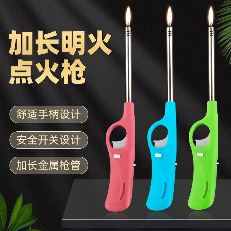 Electronic Ignition Gas Lighter for Gas Stove, Natural Gas, Kitchen Extended Pulse Long Nozzle Lighter, Open Flame Ignition Rod