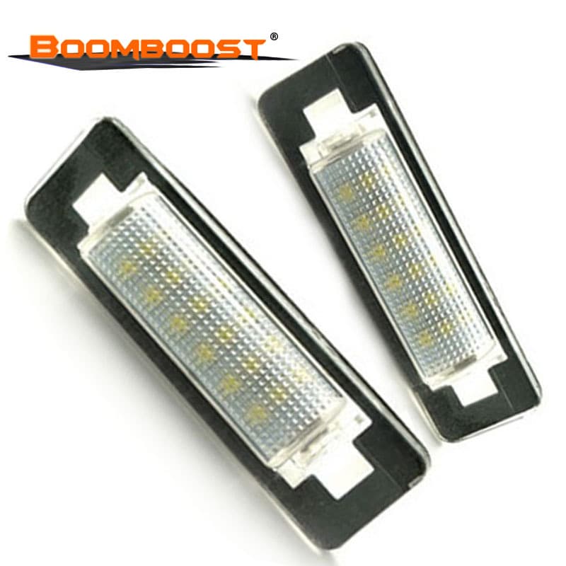 2 Original Position License Plate Lights LED for Mercedes-Benz W210 4D/W202 4D Modification