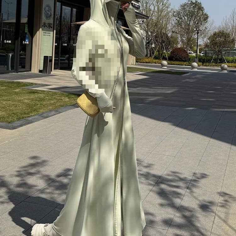 2025 Summer New Long Full-Body Sun Protection Women's Slim Ultra-Long Outdoor Professional UV-Protective Thin Jacket