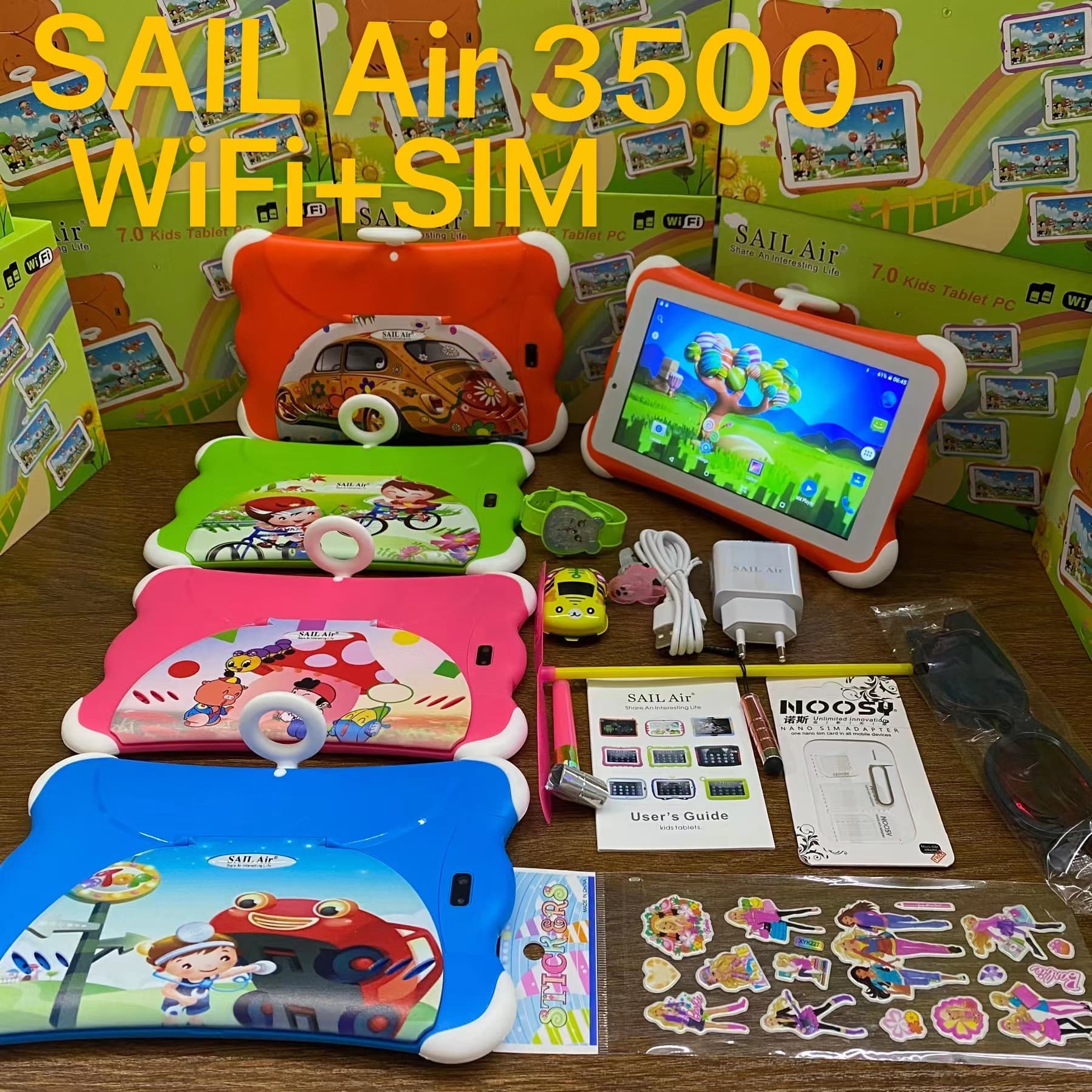 7-inch Calling Kids Tablet 3500Pro Android Tablet PC Android two SIM WIFI