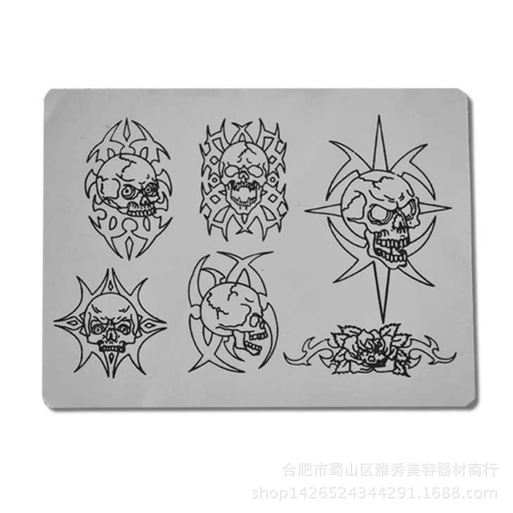 Skull tattoo practice skin silicone skin tattoo equipment tattoo needle tattoo color