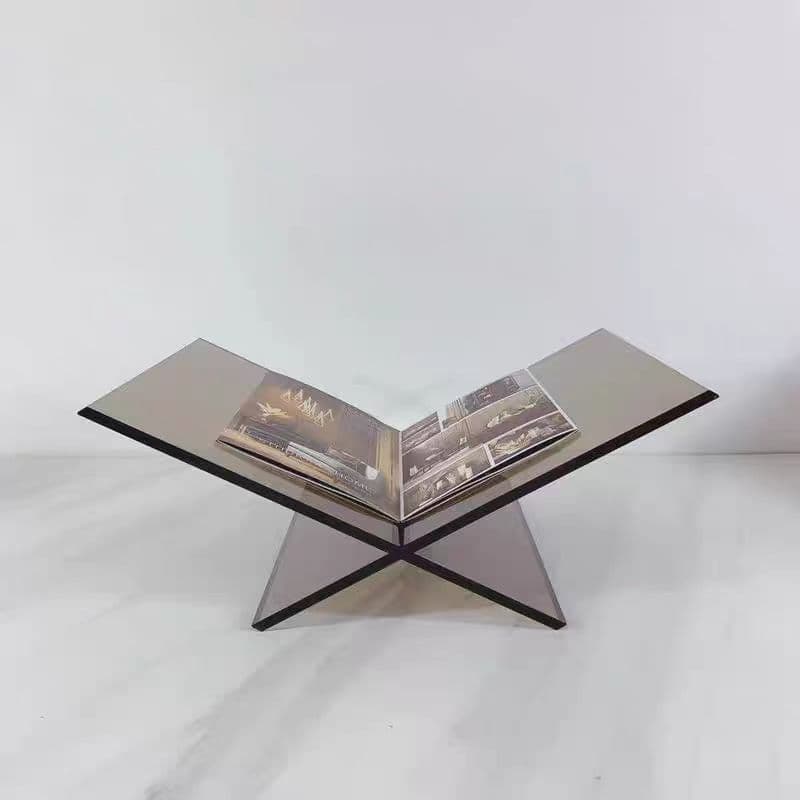 Modern minimalist sales office model room acrylic bookshelf, newspaper clip ornament, magazine rack, bookend, catalog display stand