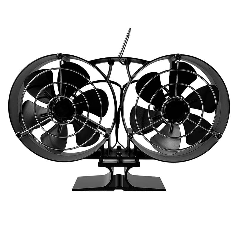 Source Factory Wholesale Cross-border Winter New Dual-head Protected Thermal Power Fireplace Fan