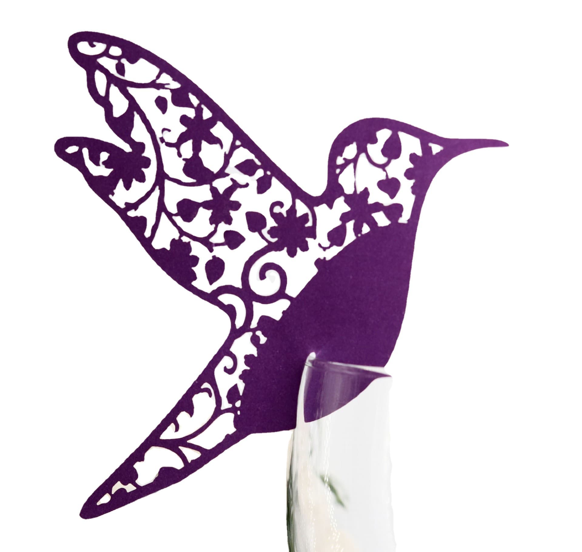 Wedding holiday decoration card love bird card laser hollow cup card butterfly seat card manufacturer wholesale