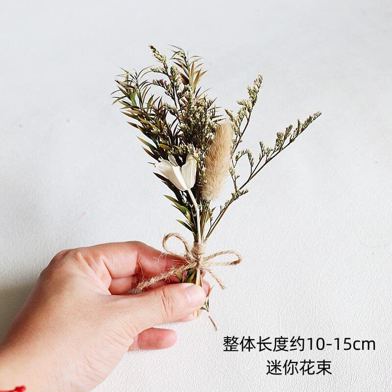 Mini Dried Flower Baby's Breath Bouquet Preserved Flowers DIY Materials Home Decor Ornament Valentine's Day Gift