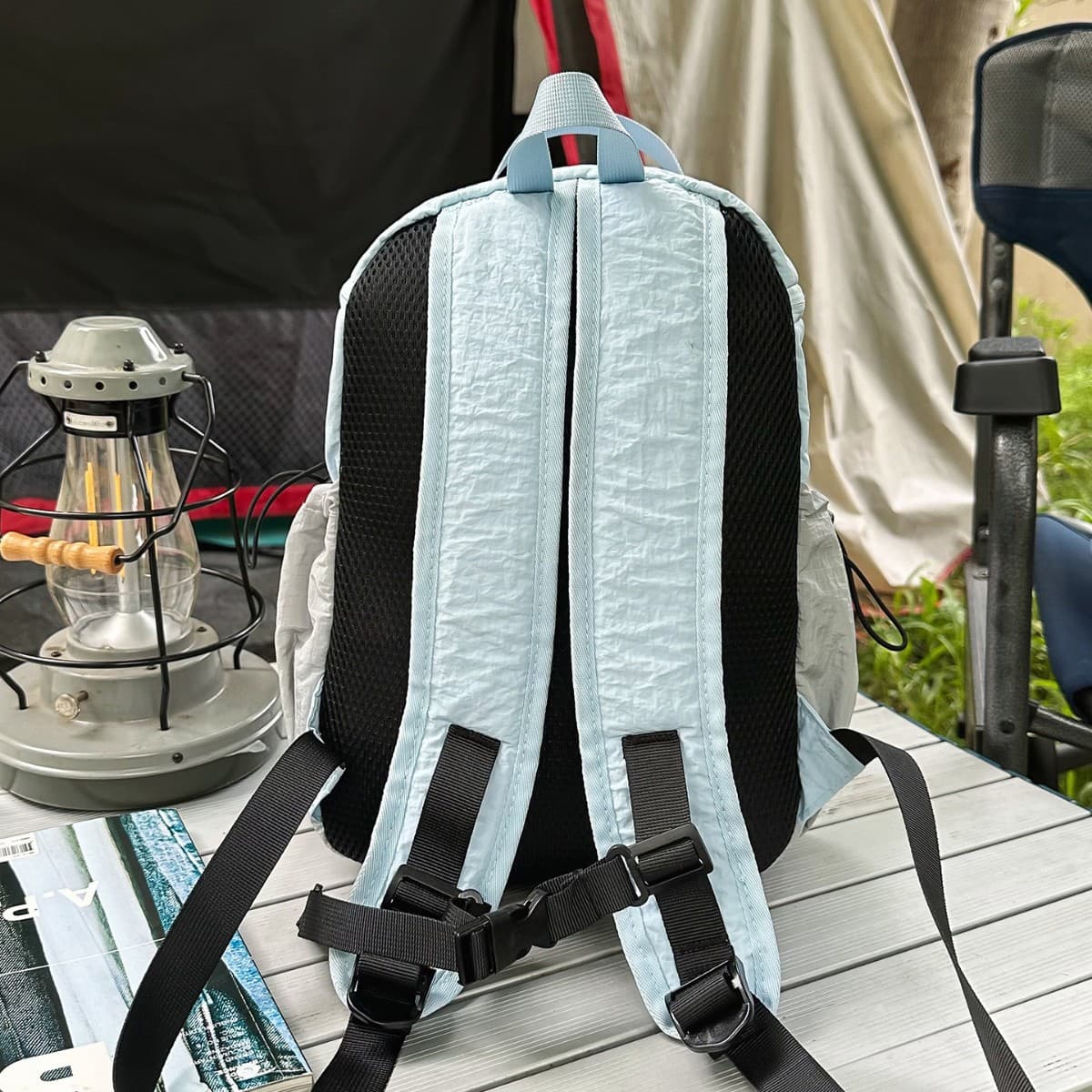 Shanyeqingxuan Color-Block Cangtian Backpack Couple Style Mountain Vibe Commute Travel Hiking Camping Backpack