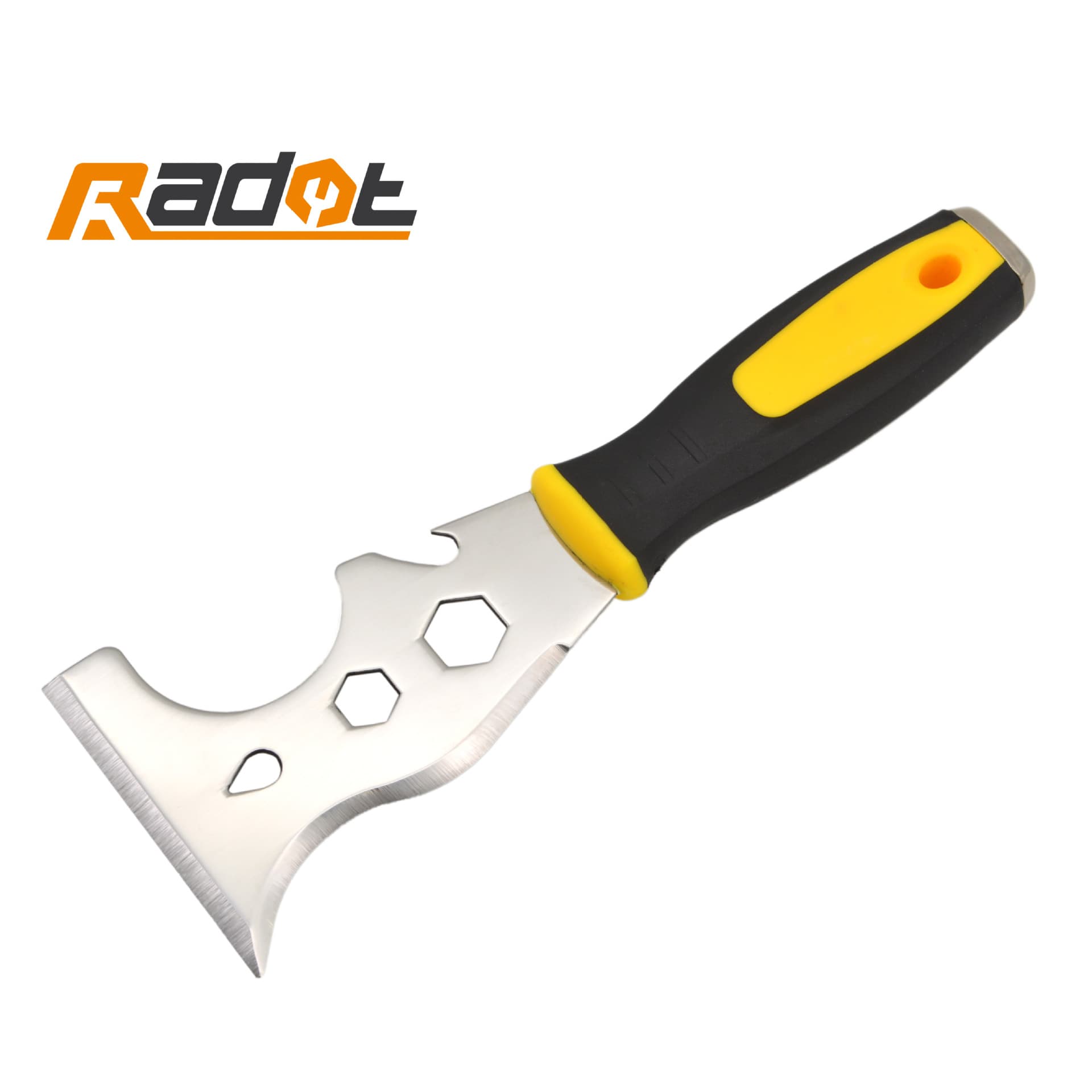 12-in-1 Putty Knife - Multi-functional Stainless Steel Scraper with Thickened Strike Cap for Paint and Putty