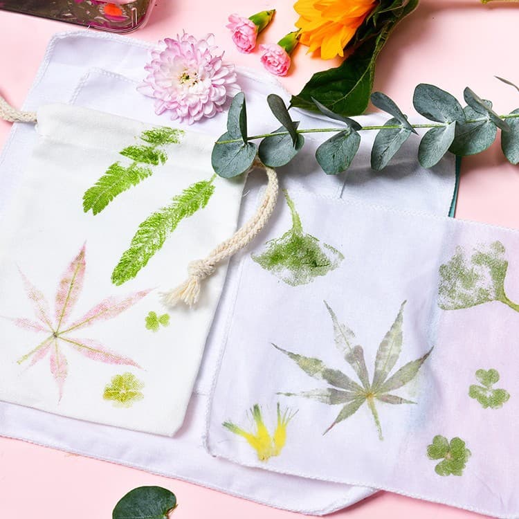 Plant hammer dyeing material kit, DIY tool set for canvas bags, square scarves, printing and dyeing hammer imprinting on plain cloth bags.