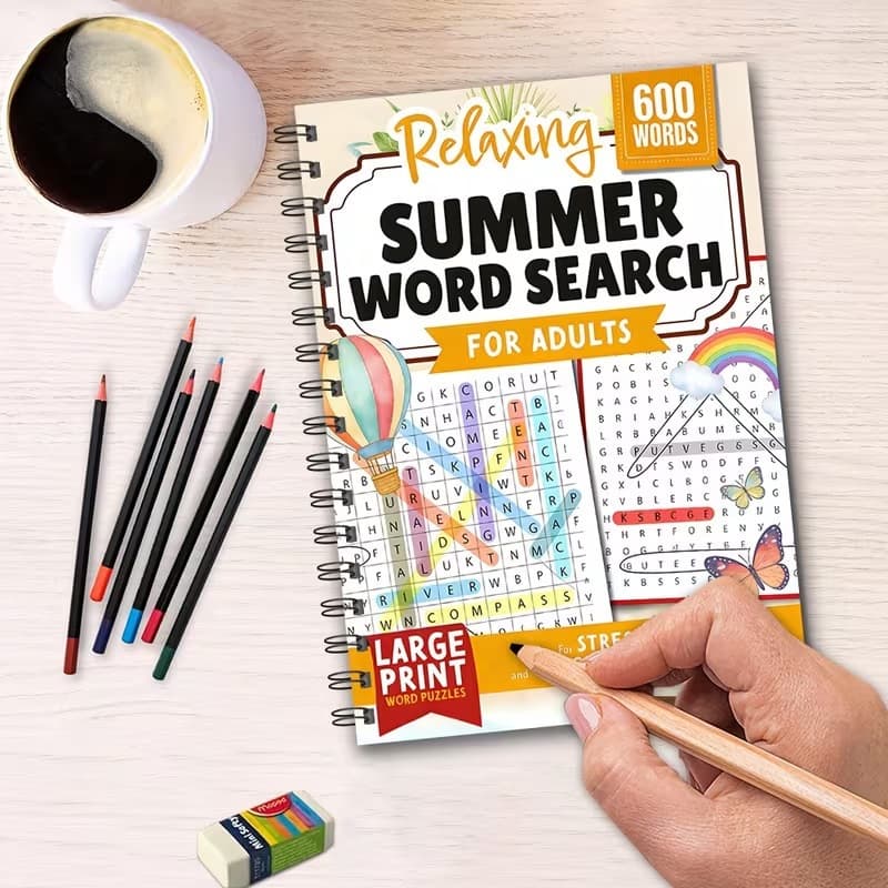 New Hot Selling Cross-Border A4 Word Notebook Writing Book Coloring Book Coloring Pad Coloring Book Thickened