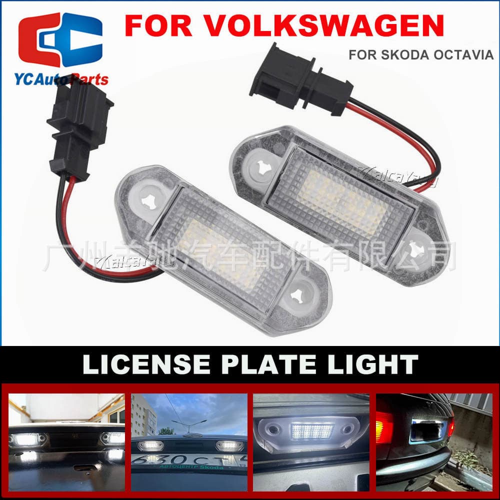 LED License Plate Light for VW Golf 3 Golf III Vento A3