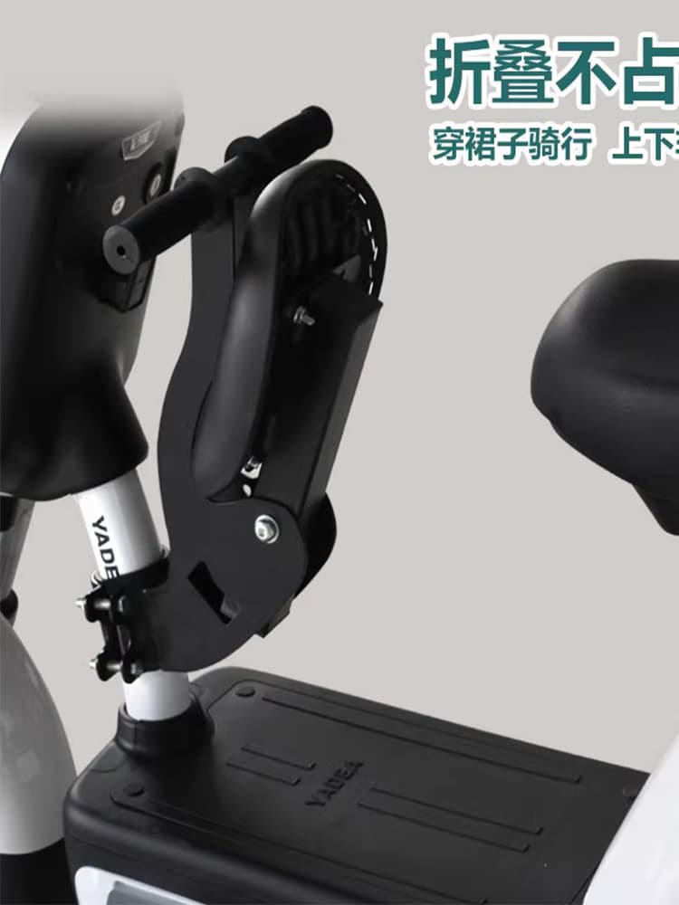 Electric Bike Front Child Seat Foldable Baby Front Seat for Electric Scooter Universal for Ages 1-8 with Cotton Padding