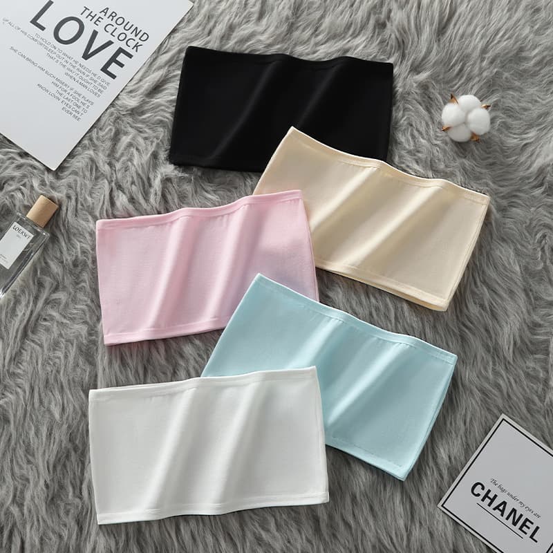 Strapless Vest for Girls, Children, Students, Dance Undershirt, Bra for Older Girls in Development Period, Girls' Tube Top