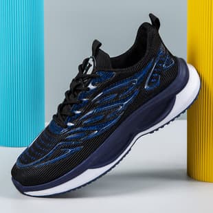 Men's Sports Shoes Summer Casual Comfortable Trendy Running Shoes Sports Student Training Cushioned Breathable Mesh Sports Shoes
