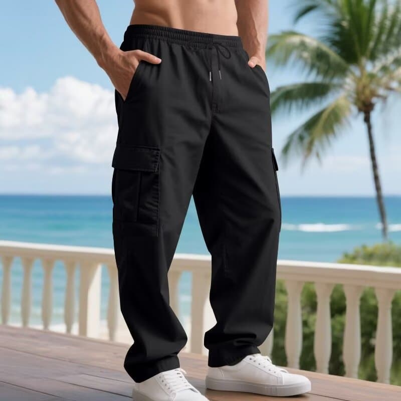 2026 cross-border summer men's tactical sports wear-resistant trousers versatile overalls outdoor commuting casual pants wholesale