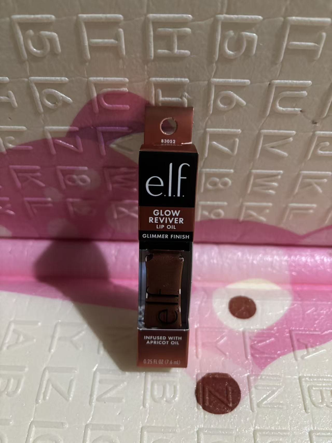 Cross-border New e.l.f. Lip Gloss Glow Reviver Tinted 18 Lip Oil Moisturizing Shimmer DIVINE WINE