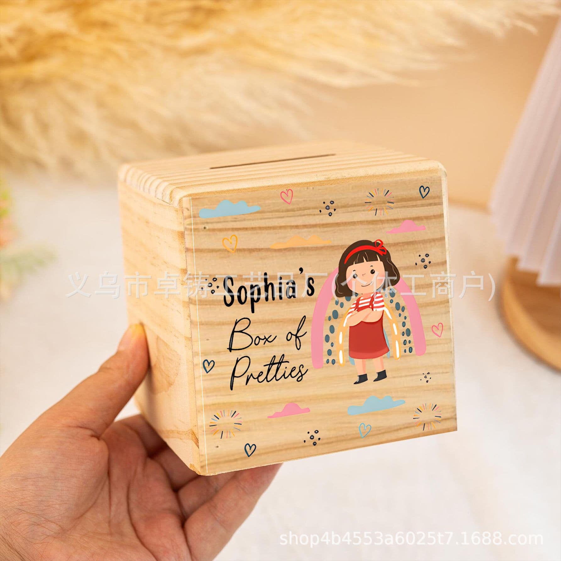 Cross-border Premium Money Box Only In No Out Piggy Bank for Boys Girls Adults Advanced Creative Wooden