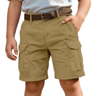 Summer Cool-Touch Black Cargo Shorts for Men 2026 New Trendy Five-Point Pants Outdoor Sports Tough Casual Shorts