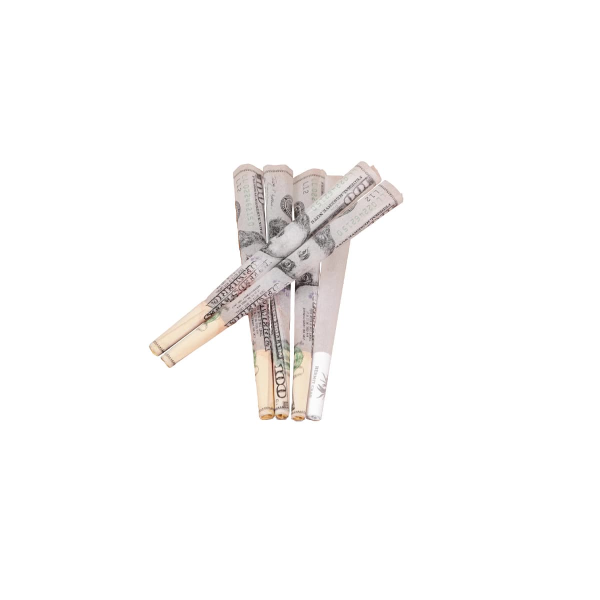 Overseas Conical Paper Tubes in Bottle Packaging - Eco-friendly Pre-rolled Cones 110mm (50 pieces)