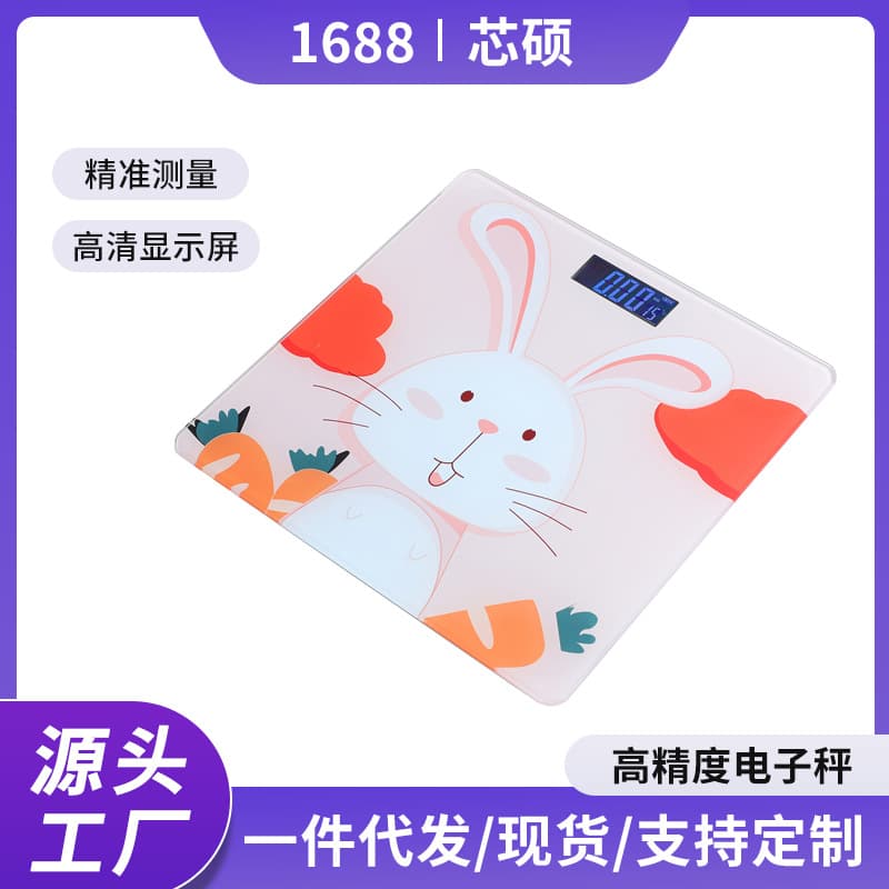 Source Factory Rechargeable Health Electronic Scale, Small High Precision for Indoor Use