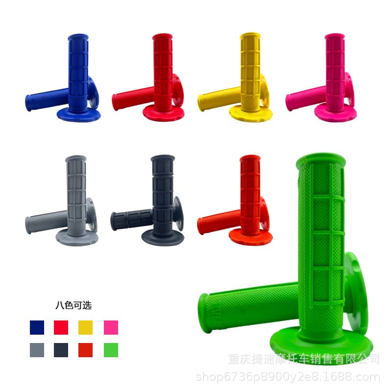 Universal Off-Road Motorcycle Accessories 8-Color Ultra-Soft Silicone Grip Handlebar Grips Wholesale ATV Quad Beach Buggy Handlebar Rubber