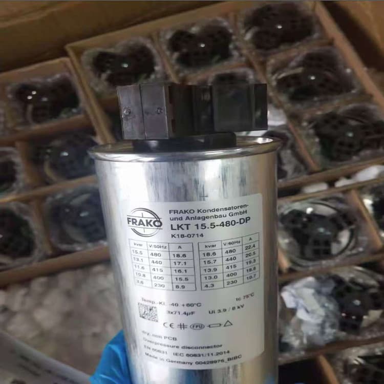 Original box new LKT 15.5-480-DP 3*71.4UF 480V FRAKO three-phase AC filter capacitor